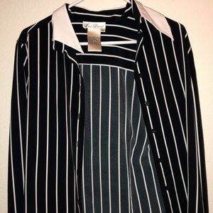 Black and white stripes shirt